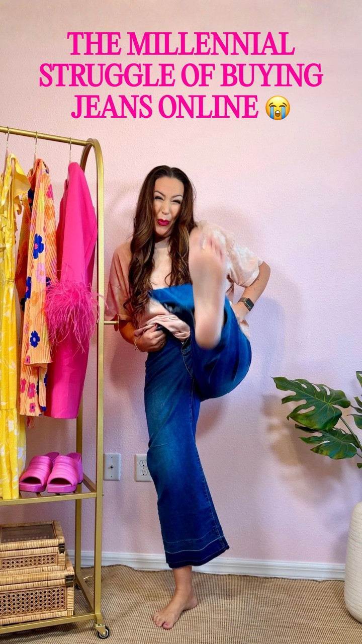buying jeans online should be classified as an extreme sport...

the confidence when you click “add to cart” 
vs 
the reality when they arrive... 😭

I swear every pair of jeans online promises: 
✨ perfect fit 
✨ flattering 
✨ model is 5’9 wearing size 0

meanwhile us trying them on like… 
who were these designed for??

if you've ever ordered jeans online and immediately questioned your life choices… you're my people 😂

follow for more relatable fashion wins & fails 💕

#millennialwomen #millennials #womenover30 #millennialhumor #fashionover30