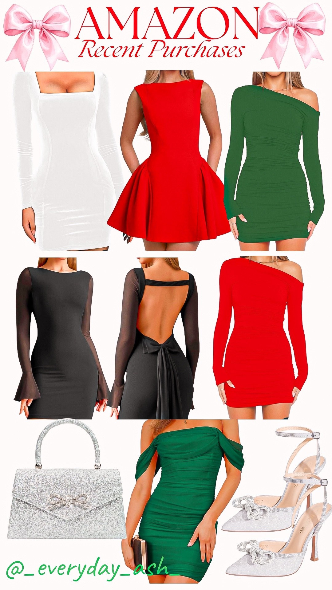 Amazon // Holiday Dresses❤️🎄

White dress, red dress, green dress, black dress, mini dress, Christmas dress, sparkle dress, off shoulder dress, sparkle shoes 

#LTKGiftGuide #LTKFindsUnder50 #LTKHoliday