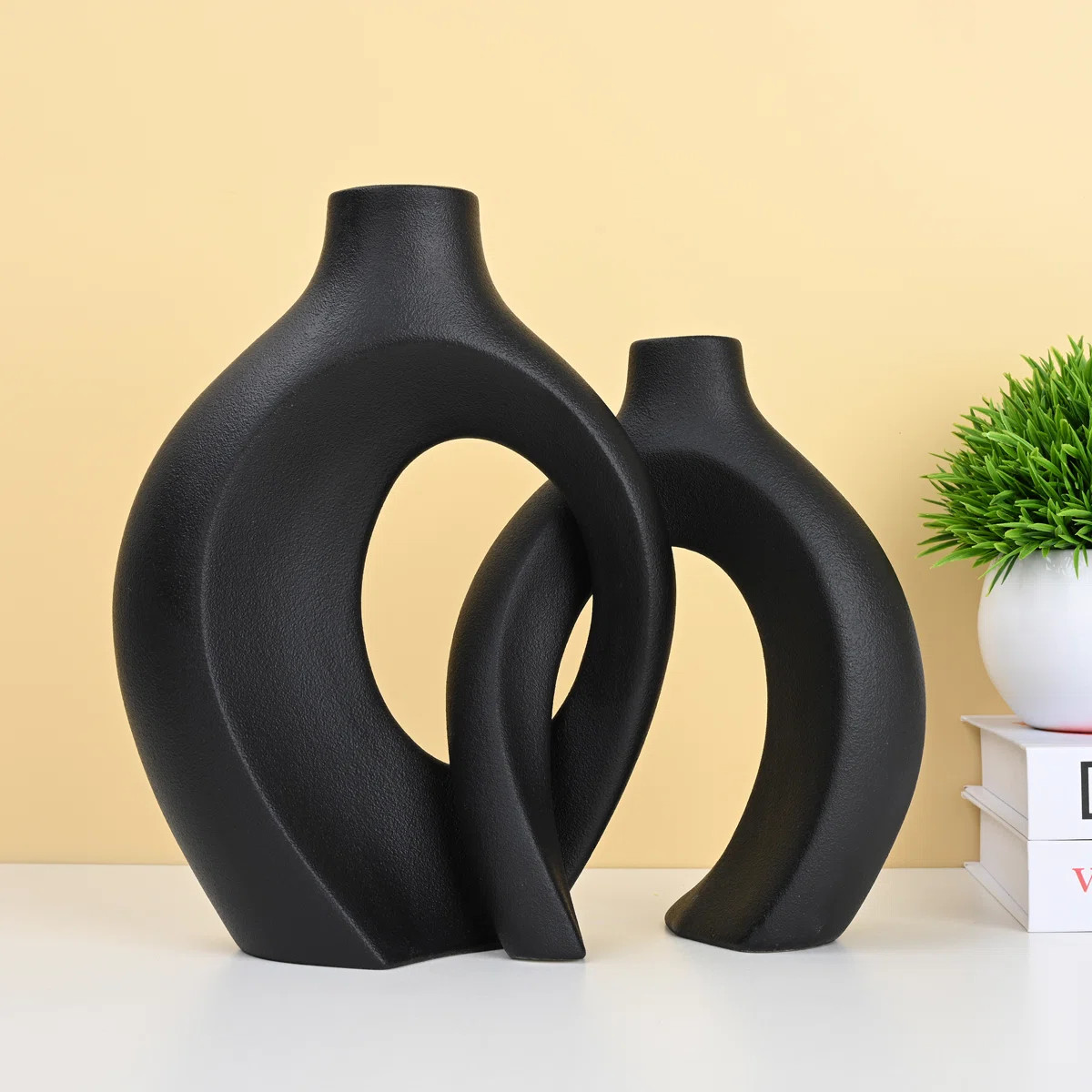 Christiam 2 Piece Handmade Ceramic Table Vase | Wayfair North America