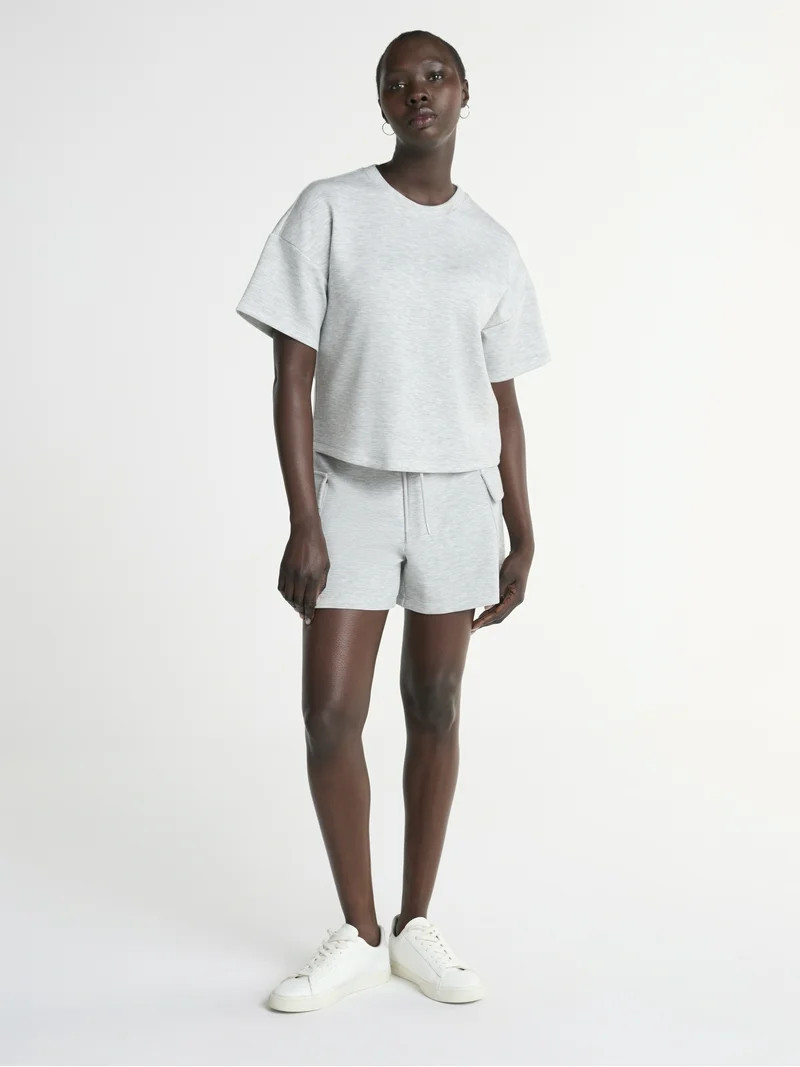 Scoop Women's and Women’s Plus Ultimate  Scubaknit Boxy Tee, Sizes XS-4X | Walmart (US)