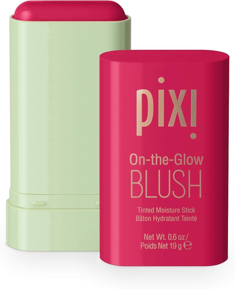 Pixi On-the-Glow Blush - Ruby, Hydrating Tinted Moisture Blush Stick with Ginseng, Aloe Vera & Fr... | Amazon (US)