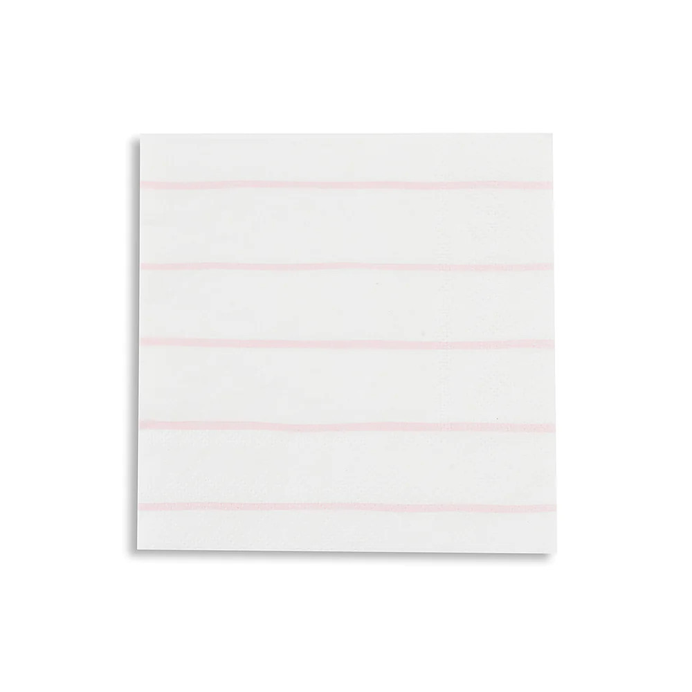 blush frenchie striped petite napkins | Daydream Society