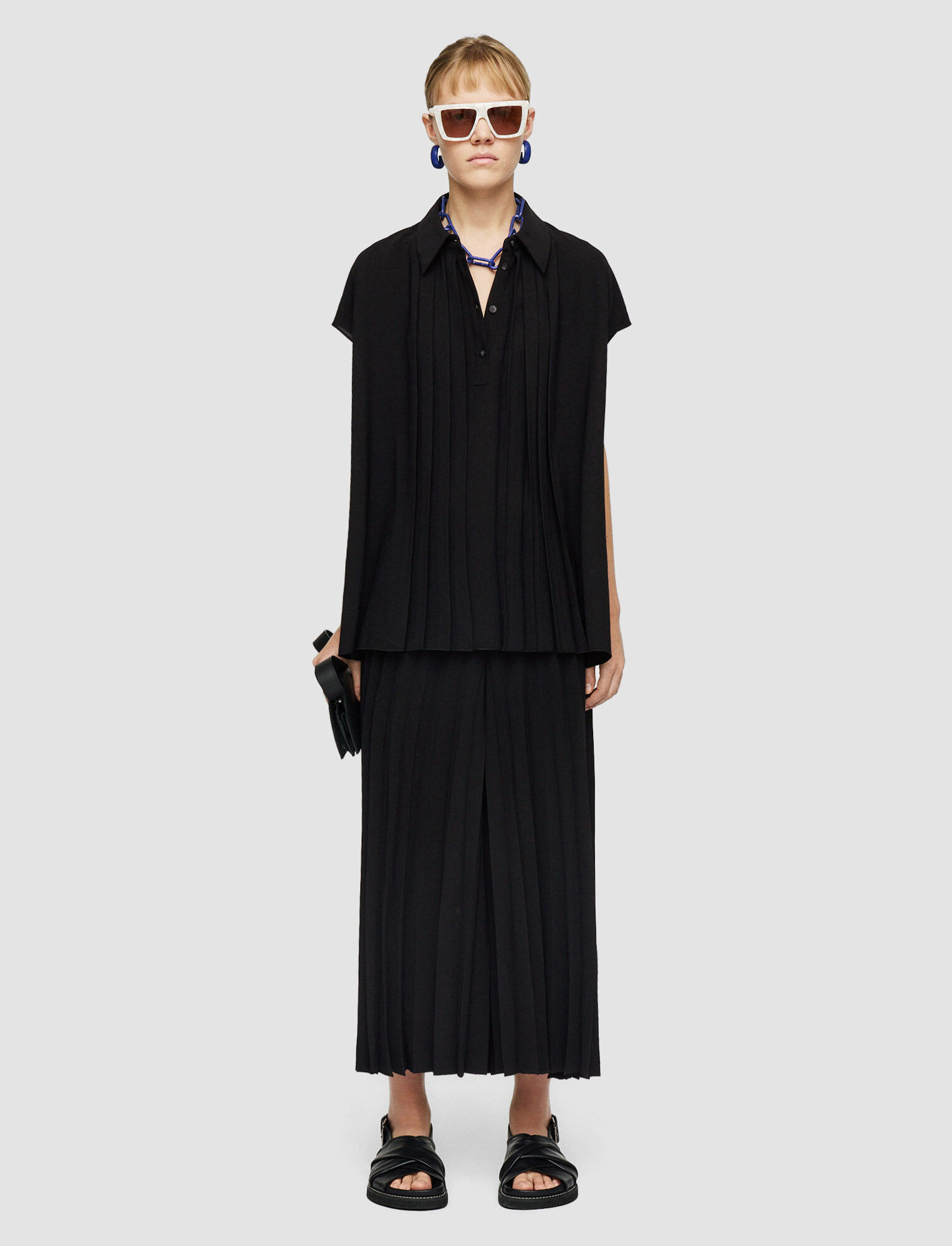 Airy Plissé Antin Blouse | Joseph