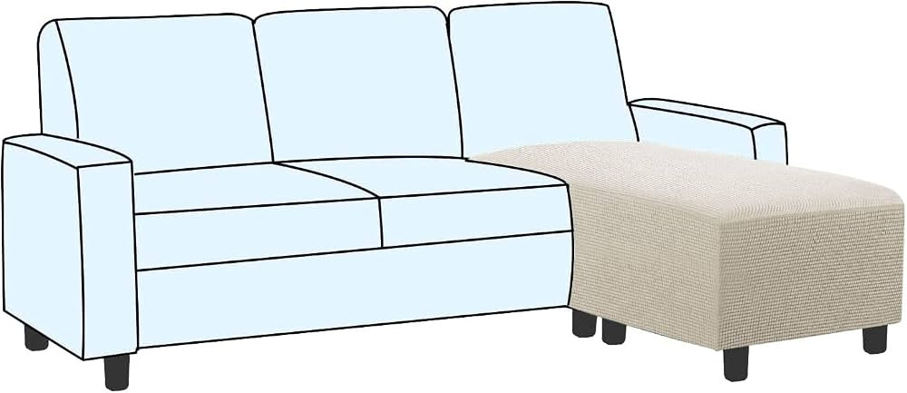 H.VERSAILTEX Ottoman and Sofa Seat Cushion Combined Cover Slipcover Rectangle Sofa Slipcover Fit ... | Amazon (US)