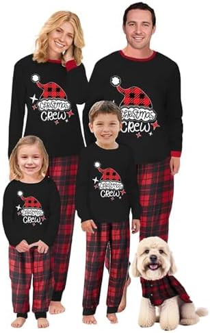 OAKFashion Christmas Pajamas for Family, Xmas Pajamas Family Christmas Pjs Matching Sets Holiday ... | Amazon (US)