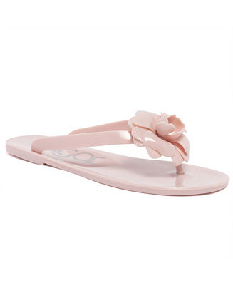 Women's Rosebud Stud Open Toe Flat Sandals | Macy's