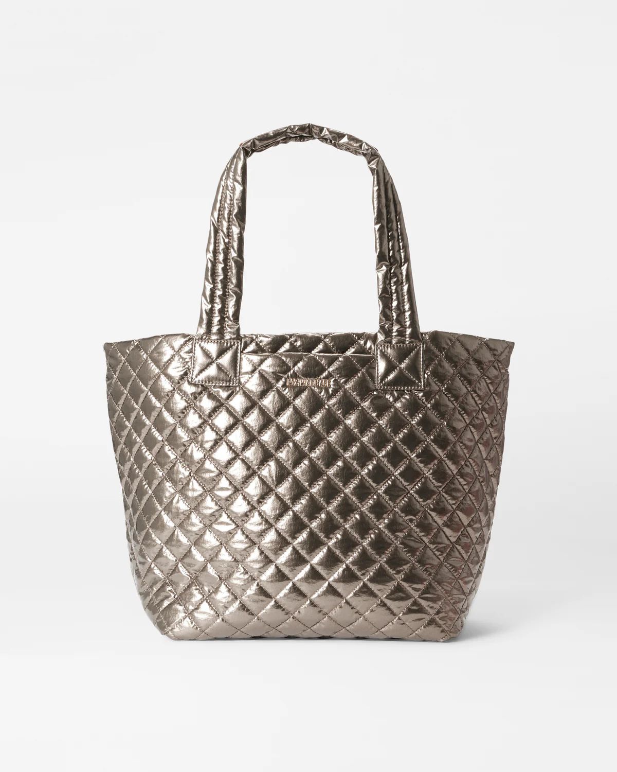 Moondust Metallic Lacquer Medium Metro Tote Deluxe | MZ Wallace