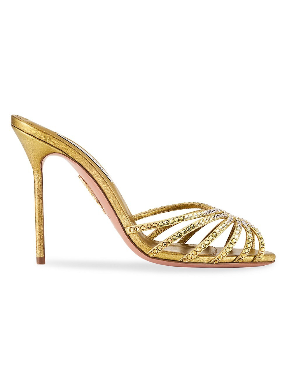 Flow 105 Metallic Leather Slide Sandals | Saks Fifth Avenue