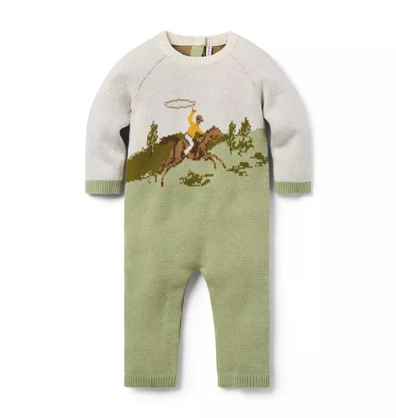 Baby Cowboy Sweater One-Piece | Janie and Jack