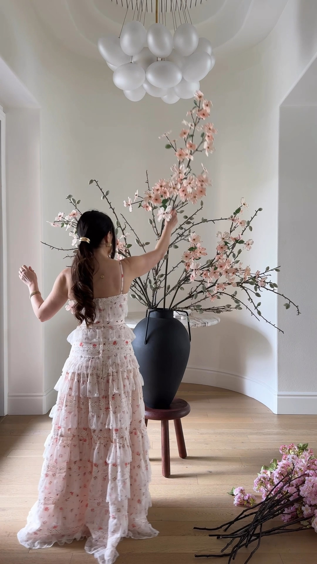 Floral recipe: 3 almond branches, 3 dog wood branches and 15 cherry blossoms 

#LTKHome #LTKmomlife #LTKdayinmylife