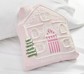 Light-Up Pink Gingerbread House | Pottery Barn Kids