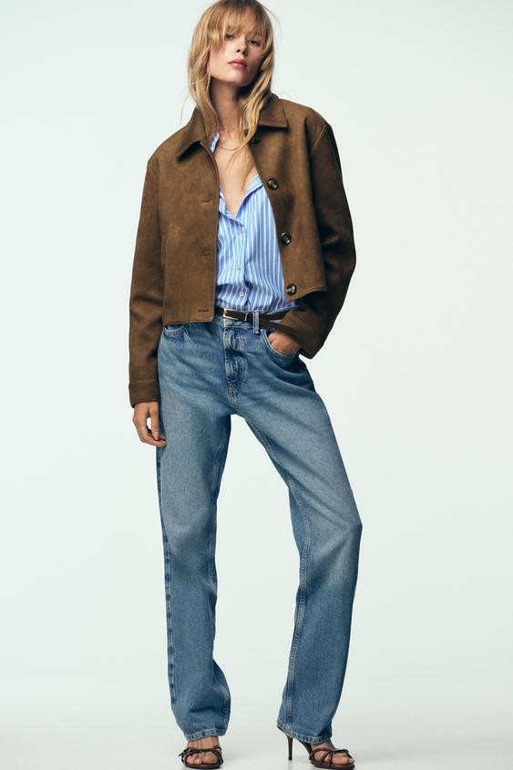 FAUX SUEDE JACKET | Zara UK