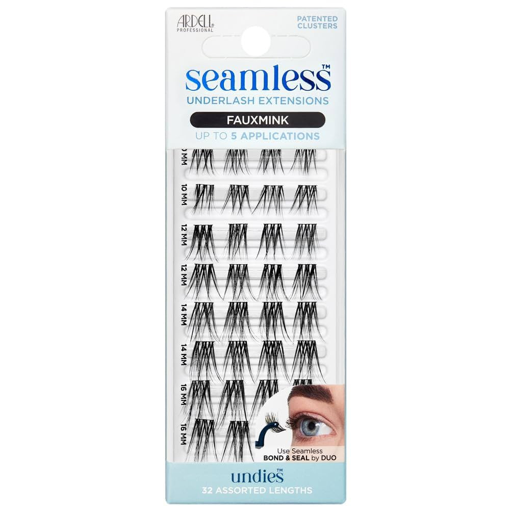 Consider these alternative items

Ardell Seamless 3D Faux Mink Underlash Extensions Refill Kit - DIY Lash Clusters, Customizable Eyelash Extension for Natural Looking Lashes, 1-PackArdell Seamless 3D Faux Mink Underlash Extensio…
4.11,074
$4.19$4.19 ($4.19/count)

Ardell Seamless Eyelash Extensions Refill Kit, Wispies - 32 Assorted Cluster Lengths, Customizable DIY Lash Clusters for Natural Look LashesArdell Seamless Eyelash Extensions Refill Kit, Wis…
4.11,074
$4.19$4.19 ($4.19/count)

Sponsored
 
Visit the Store, Ardell
Ardell
Visit the Store
4.1
4.1 out of 5 stars
(1,074)
Ardell Seamless Extensions Refill Kit, Faux Mink, 32 Assorted Lengths, Customizable DIY Underlash Clusters for Natural Volume, Knotless Design
 
 
 
 
 
Ardell Seamless Extensions Refill Faux Mink Your Beauty Master
-0:14
 
 
 
Color: Extensions Refill Faux Mink
 

Wispies
 

Balayage (Black)
 

Clear
 

D Curl Refill (Black)
 

D-Curl Kit (Black)
 

Extension Kit Faux Mink
 

Extensions Refill Faux Mink
 

L Curl (Black)
 

Light as Air Refill
 

M Curl (Black)
 

MUA Kit (Black)
 

Modern Wing (Black)
 

Naked
 

Naked Refill
 

Wispies Refill
 

Refill Pack Wispies and FauxMink
Size: 1 Count (Pack of 1)
 
1 Count (Pack of 1)
3 options from $5.55
No featured offers available
Learn more
Delivering to Knoxville 37920 - Update location
3 options from $5.55$5.55
Add to List
Similar item with fast deliverySimilar item with fast delivery
Amazon's
Choice
 
Ardell Seamless Eyelash Extensions Refill Kit, Wispies - 32 ...
1 Count (Pack of 1)
4.1 out of 5 stars (1074)
$4.19 ($4.19/count)
 | Amazon (US)