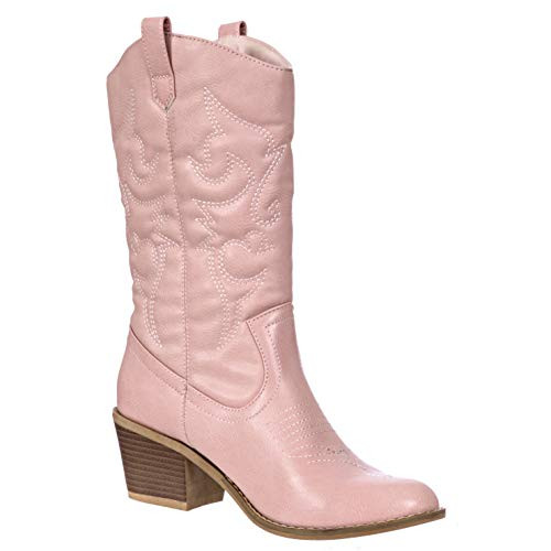 Charles Albert Women's Embroidered Modern Western Cowboy Boot | Amazon (US)