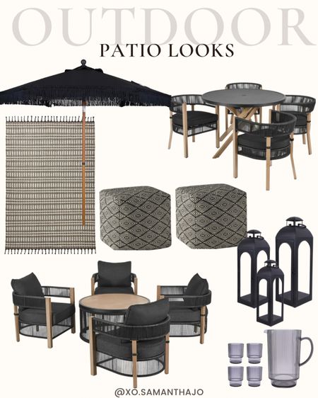 Affordable Outdoor Patio Furniture 

Walmart finds- outdoor patio furniture- modern patio furniture- black patio furniture- outdoor conversation set - outdoor round dining table and chairs - fringe outdoor umbrella - outdoor rug - outdoor ottoman - patio dining - outdoor lanterns - pottery barn look for less - 

#LTKstyletip #LTKFind #LTKhome