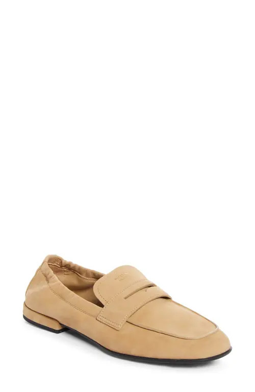 Prada Shuffle Penny Loafer in Deserto at Nordstrom, Size 39.5 | Nordstrom