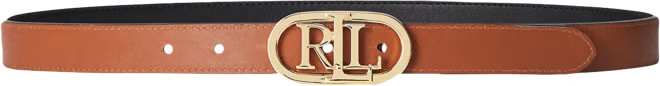 Women's Logo Reversible Skinny Leather Belt | Macy's