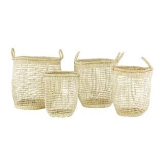 Handwoven Natural Seagrass Baskets Set, 4ct. | Michaels Stores