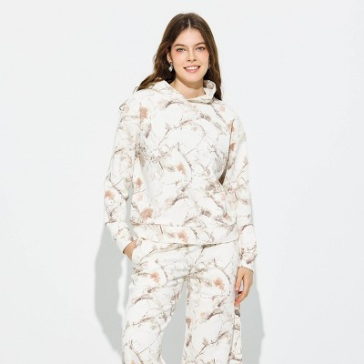 Women's Oversized Hoodie - Wild Fable™ Cream Twig Haze S | Target