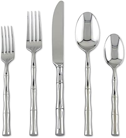 FORTESSA Royal Pacific 18/10 Stainless Steel Flatware, 5 Piece Place Setting With Table Knife, Fo... | Amazon (US)
