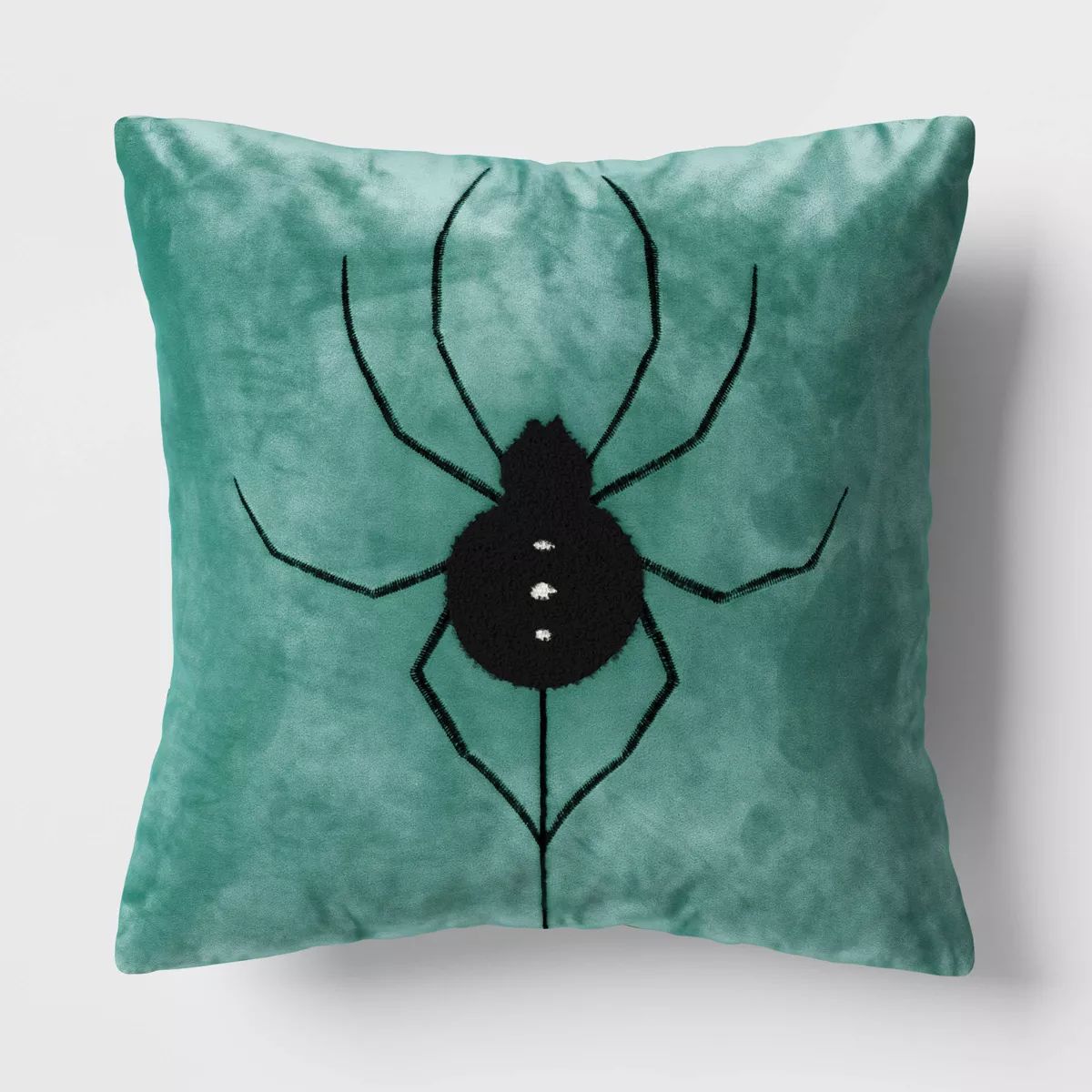 16" Square Halloween Reversible Throw Pillow Spider - Hyde & EEK! Boutique™: Velvet Texture, In... | Target