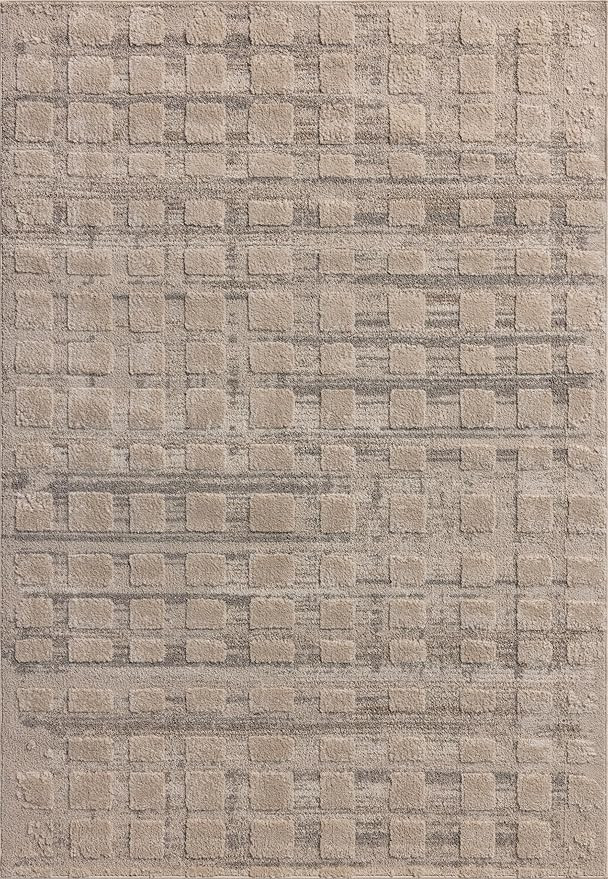 Loloi Amber Lewis Monty Collection MOT-06 Pebble/Beige 7'-10" x 10', .50" Pile Height, Area Rug | Amazon (US)