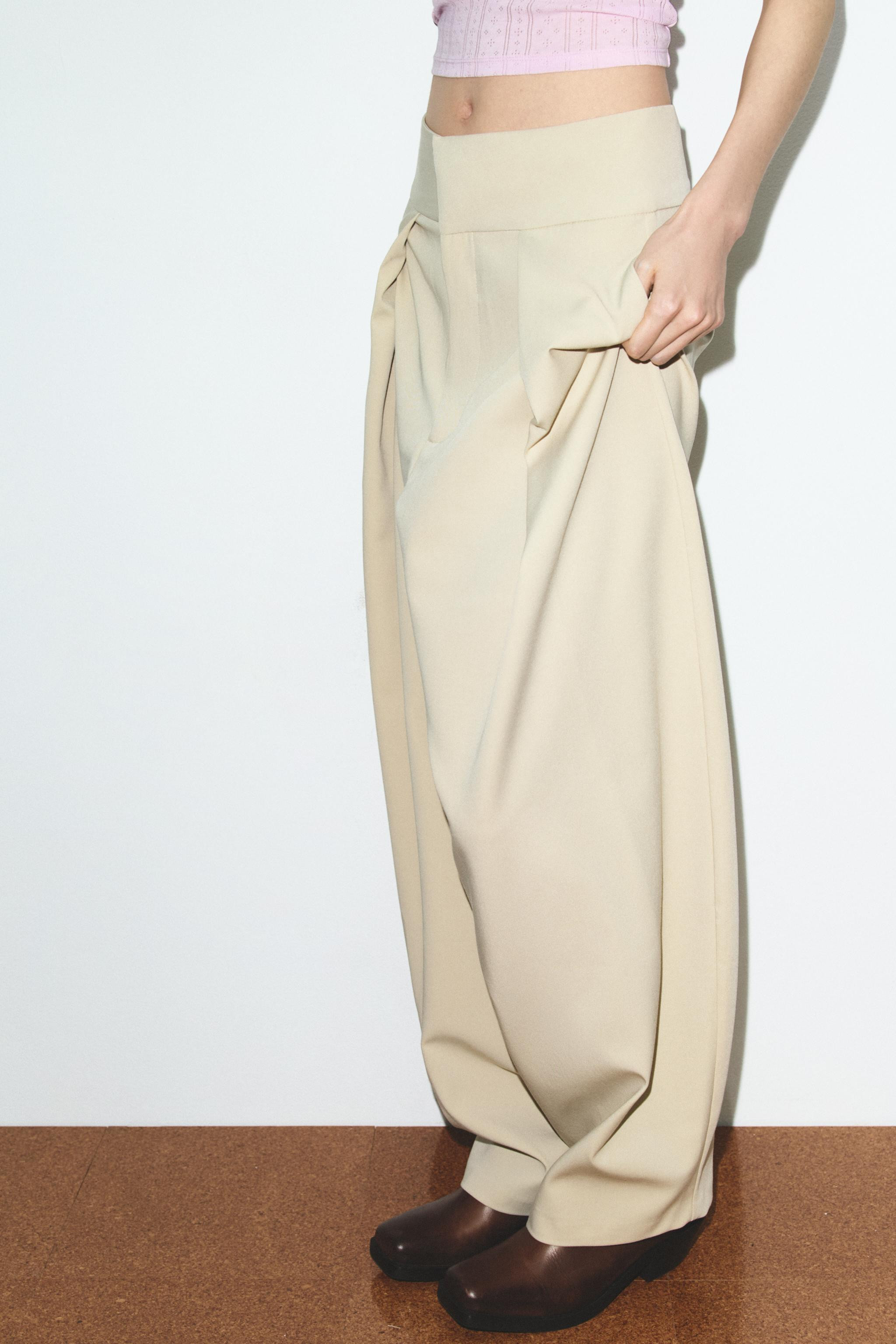 BALLOON PLEAT TROUSERS | Zara UK