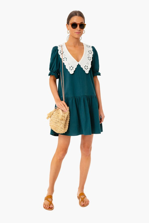 Peacock Green Kit Dress | Tuckernuck (US)