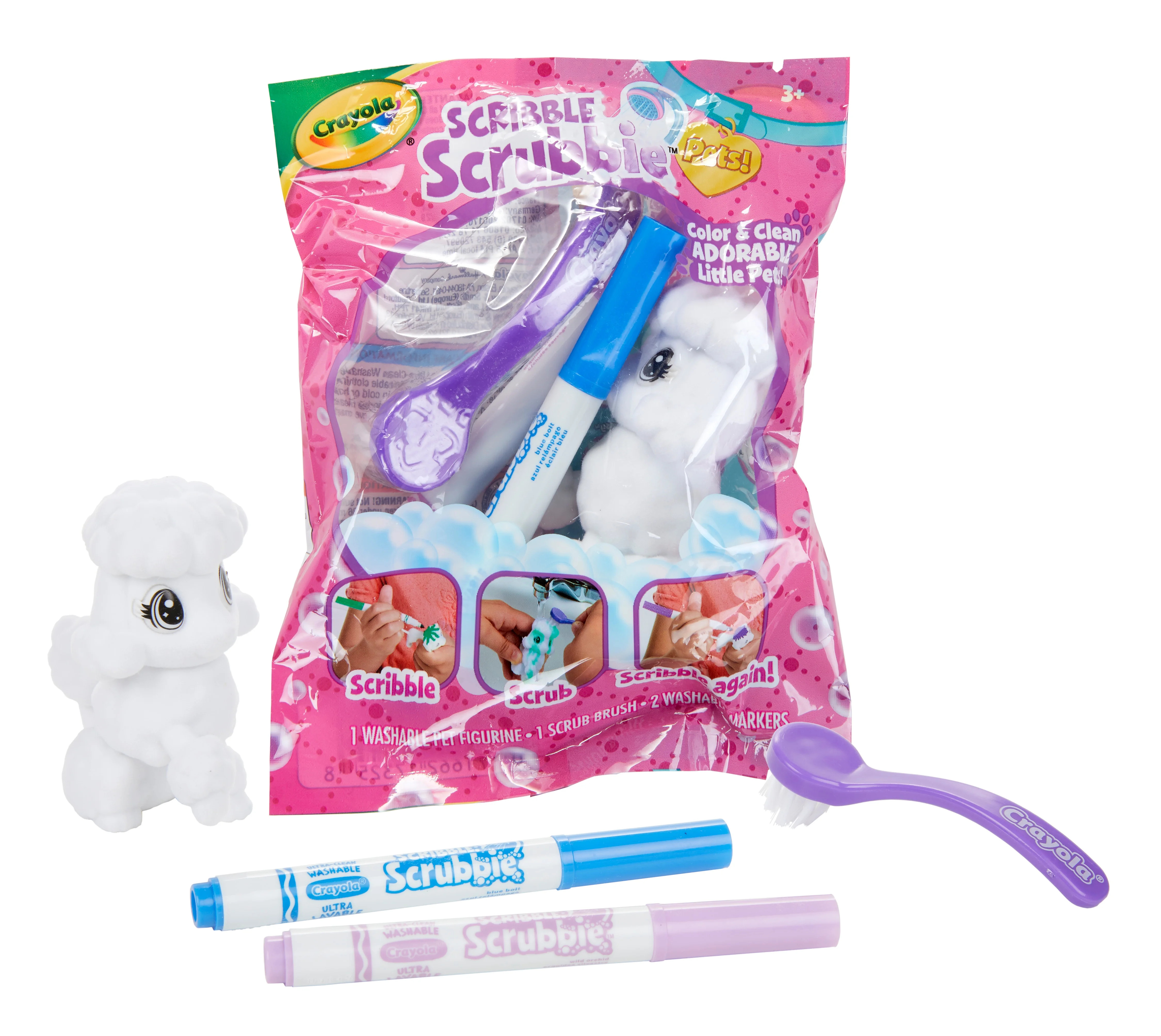 Crayola Scribble Scrubbie Pets 1 Ct Toy, Color & Wash, Creative Gift for Kids, Beginner Unisex Ch... | Walmart (US)