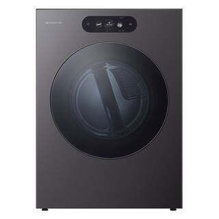 9 cu. ft. vented Front Load Stackable Electric Dryer in Brushed Black Steel with AI Sensor Dry | The Home Depot