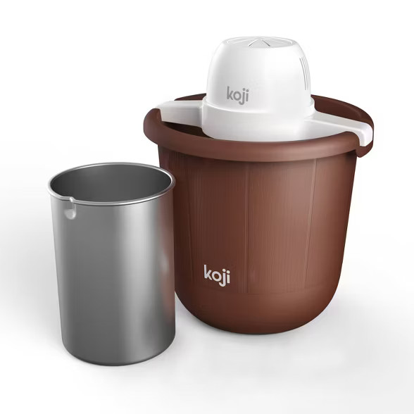 Koji 4qt Bucket Ice Cream Maker - Brown | Target