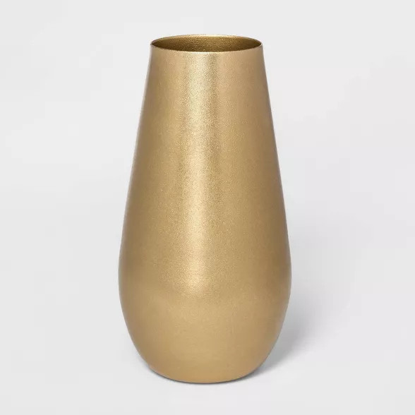 11.6" x 6" Brass Hurricane Vase Gold - Threshold™ | Target