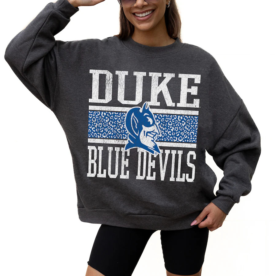 Duke Blue Devils Gameday Couture Women's Premium Fleece Pullover Sweatshirt - Charcoal | Fanatics