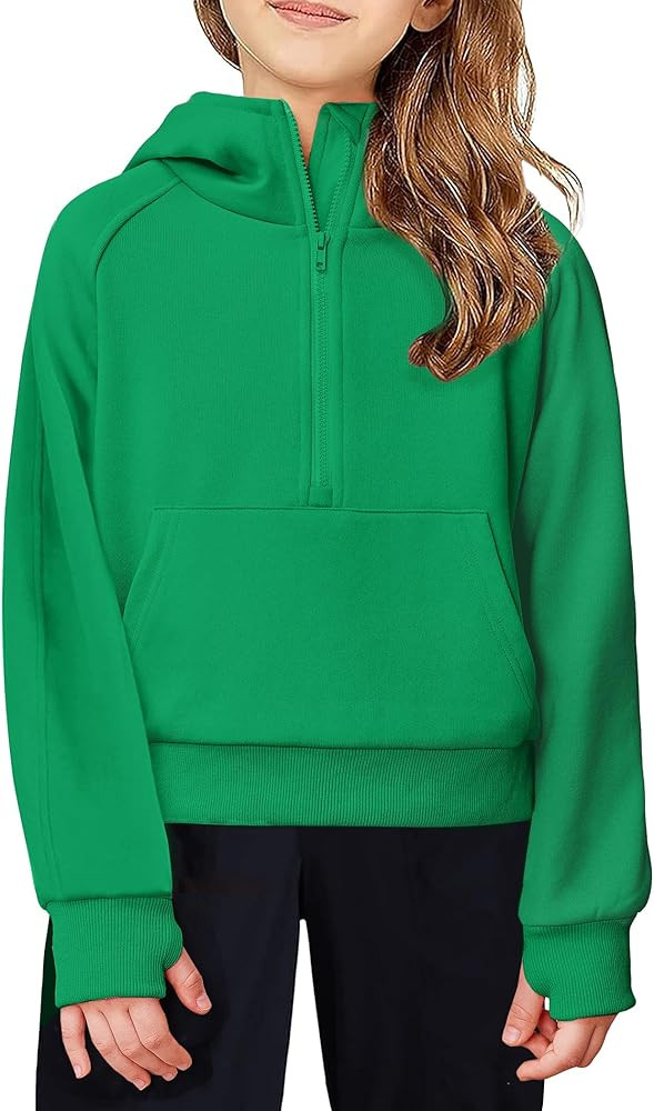 Arshiner Girls Sweatshirt Half Zip Hoodie Fleece Pullover Sweatshirts for Teen Girls Fall Winter ... | Amazon (US)