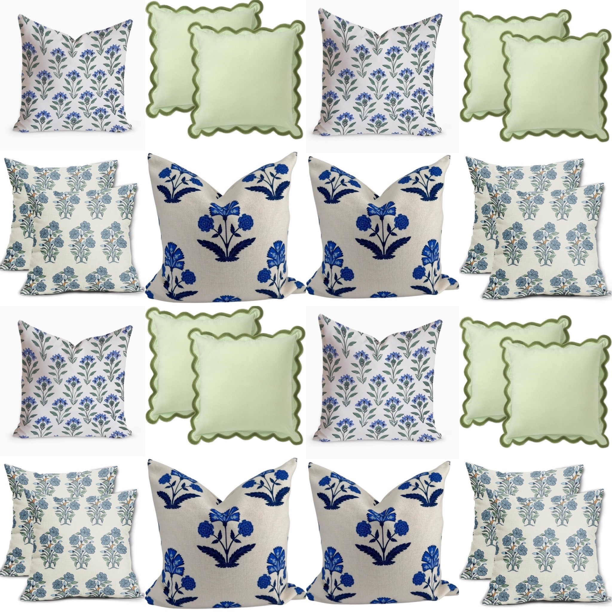 A pillow refresh is one of the easiest, quickest and (potentially) least expensive ways to update a room’s look. Classic blue and white block print style patterns or a touch of scalloped green would layer easily with so many design choices. Loving the combo of all of these together, they all mix and match! As low as $7.50 each, nothing over $30!

#LTKstyletip #LTKhome #LTKfindsunder50