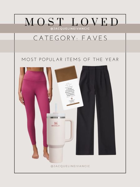 The most loved and shopped items from the last year! I need to try these sunshine drops! 🤩

Workout leggings, align leggings, pink Stanley Cup, bronzer drops, sunshine drops, Abercrombie pants, tailored pants, wide leg pants 

#LTKbeauty #LTKstyletip #LTKfitness