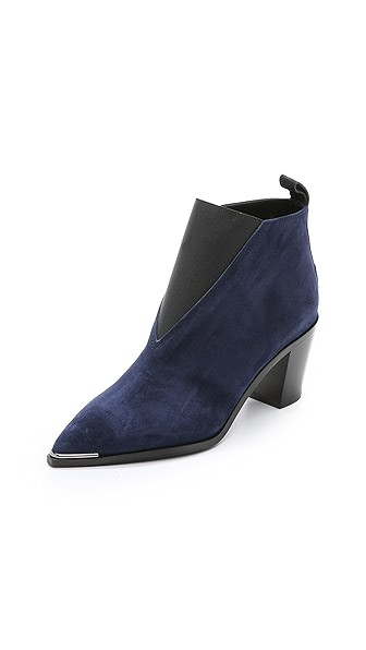 Acne Studios Silo Suede Booties - Dark Blue | Shopbop