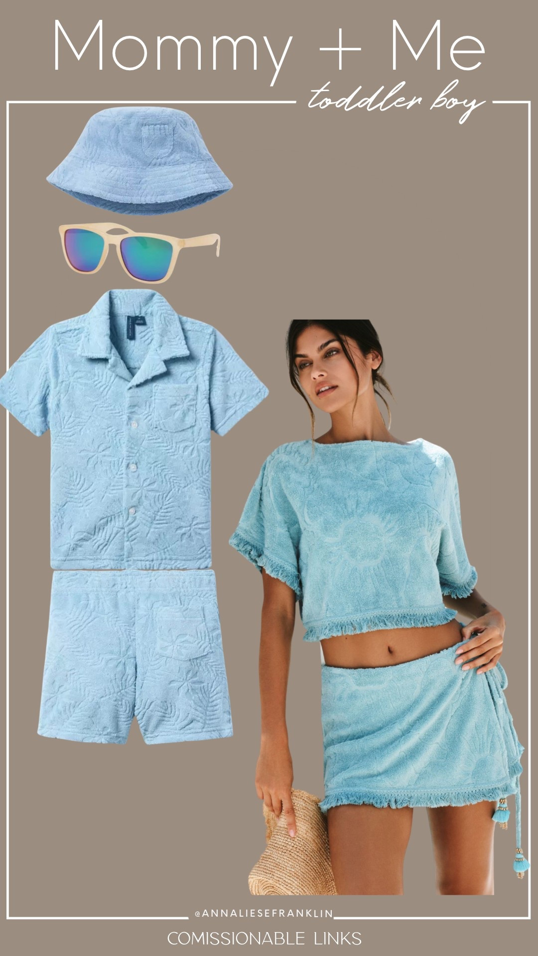 Mommy and me vacation outfit • terry cloth cover ups • mommy son coordinating outfits • toddler vacation style • 

#LTKSwim #LTKFamily #LTKKids