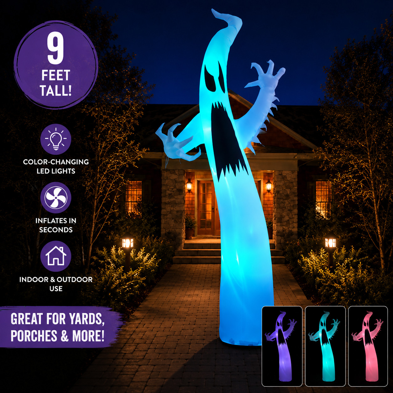 Affiliate links. I may earn a commission from purchases.

This giant LED ghost inflatable is such a fun way to make your Halloween yard stand out. It’s 9 feet tall, lights up with color-changing LEDs and creates such a cool effect at night. Perfect for a front yard, porch or larger outdoor Halloween display.

#LTKHome #HalloweenDecor #HalloweenInflatable #OutdoorHalloweenDecor #HalloweenYard #HalloweenPorch #SpookySeason #FallDecor #HomeFinds #AmazonFinds
 

 #LTKSeasonal #LTKHome
