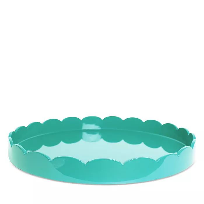 Large Lacquer Scalloped Tray, 16" Round | Bloomingdale's (US)