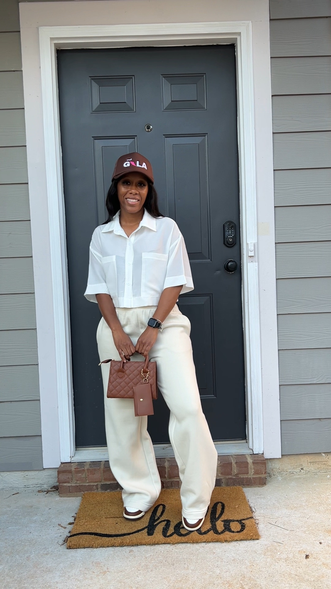 If you’re into neutrals, let’s be friends 🤎

There’s nothing like a good ol’ neutral tone outfit except for a neutral tone outfit under $50.

For my girls on a budget looking for simple neutral outfits and sneakers, this week of content will be dedicated to you.

Outfit details:
White cropped button up short sleeve shirt, beige sweatpants, brown trucker hat, brown crossbody bag, and brown and white Nike dunk low cacao wow sneakers

#LTKStyleTip #LTKFindsUnder50 #LTKShoeCrush