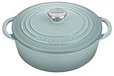 Le Creuset Enameled Cast Iron Classic Shallow Round Oven, 2.75 Quart, Sea Salt | Amazon (US)