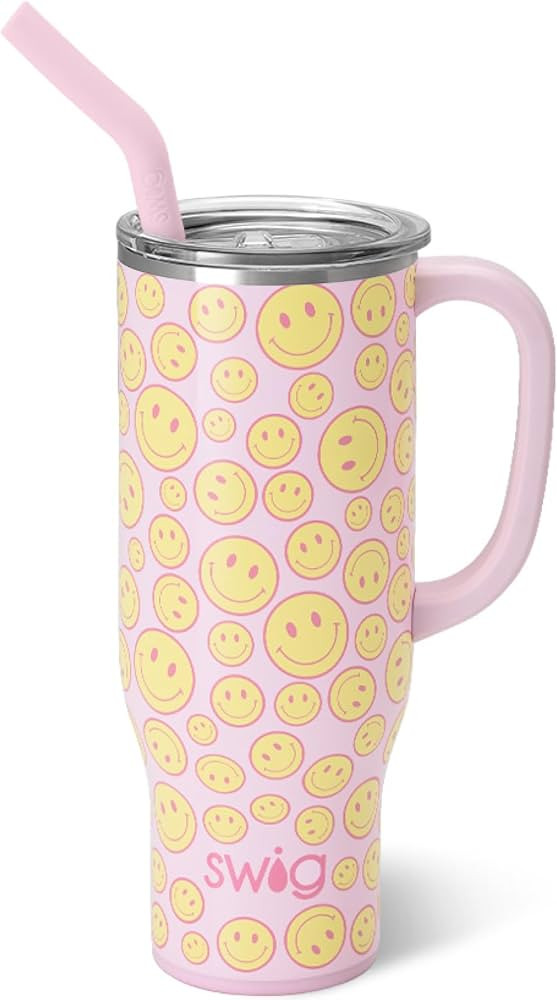 Swig Life 30oz Mega Mug, 30oz Tumbler with Handle and Straw, Large Insulated Tumblers, Cup Holder... | Amazon (US)