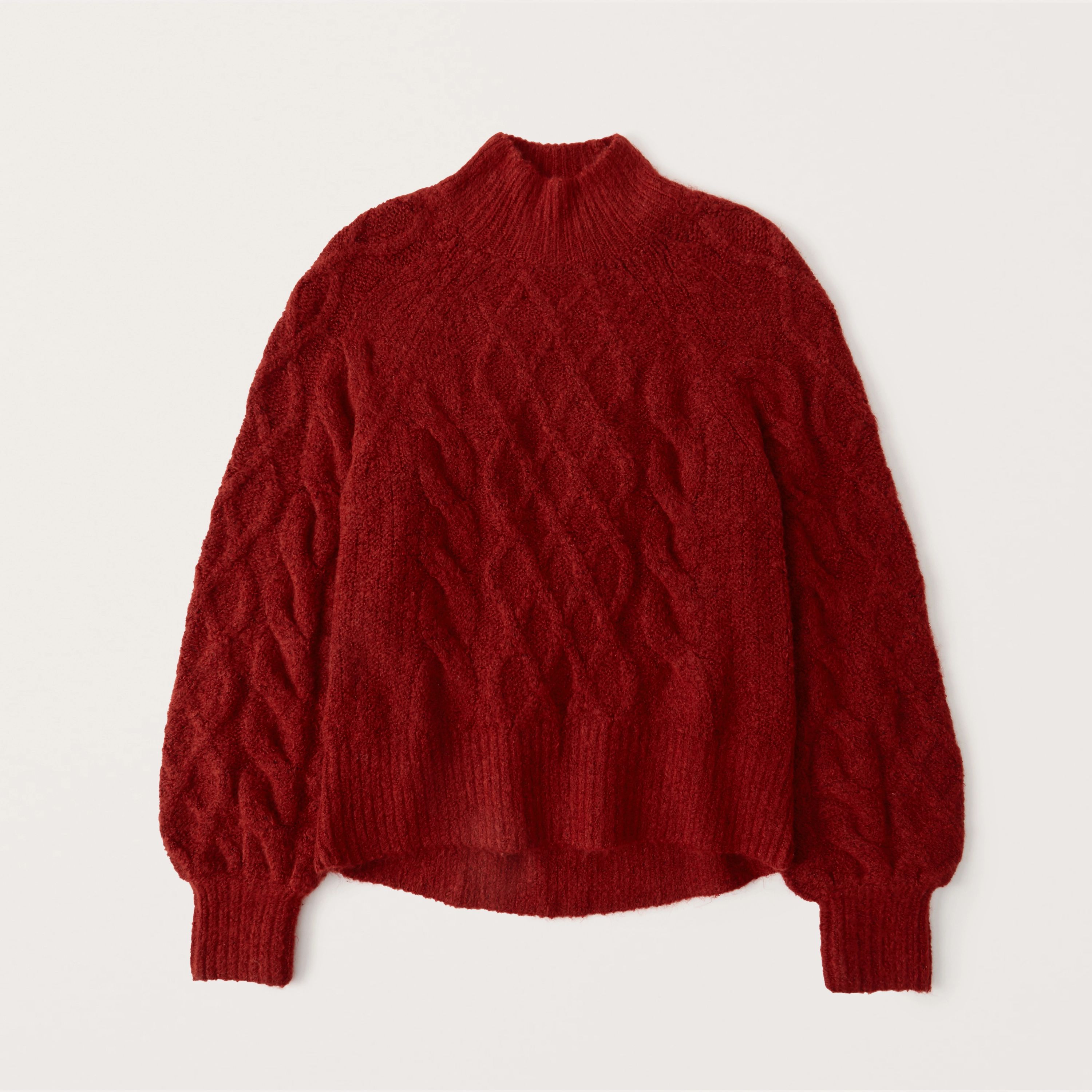 Women's Cozy Mockneck Sweater | Women's Tops | Abercrombie.com | Abercrombie & Fitch (US)