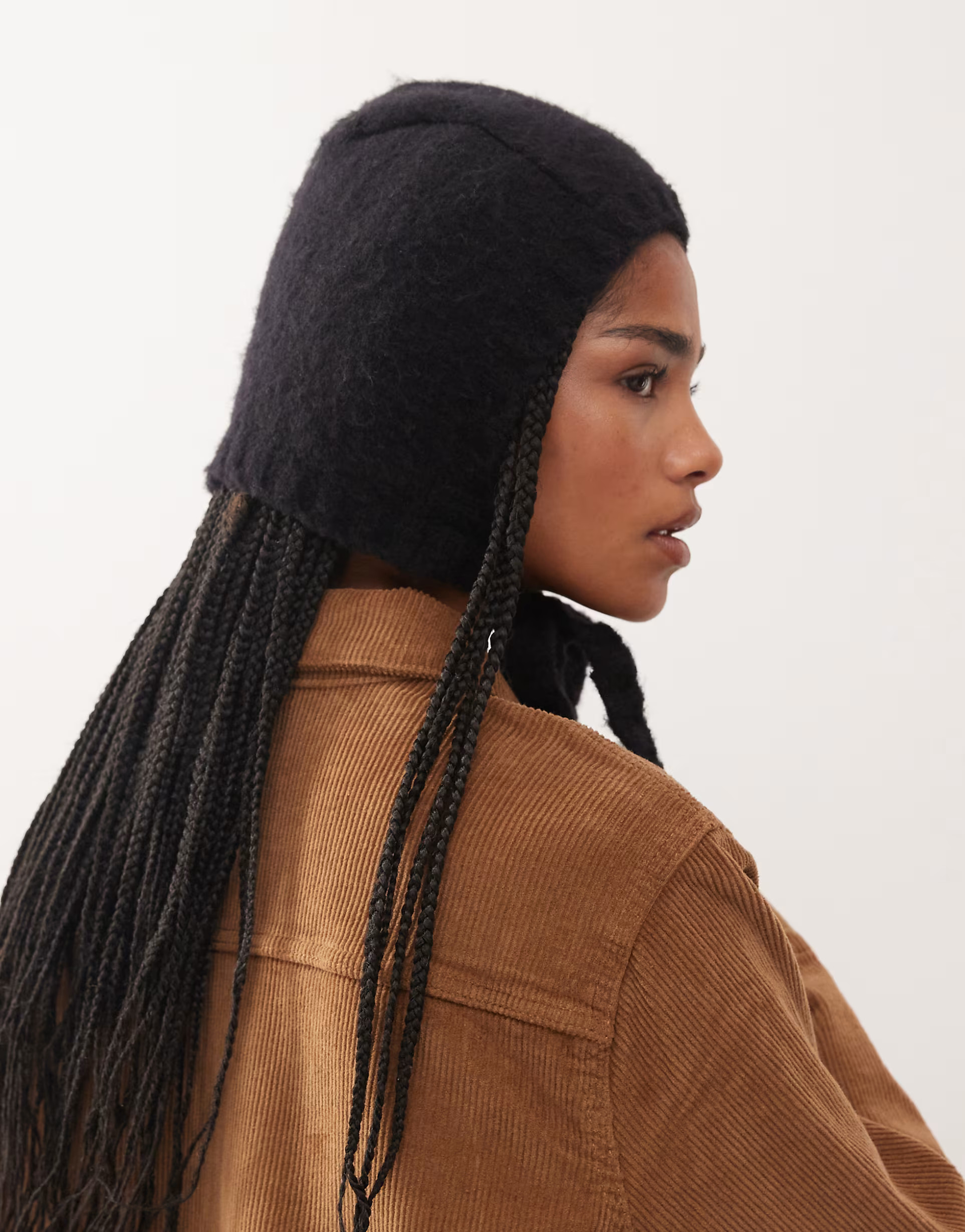 Monki knitted balaclava bonnet in black | ASOS (Global)