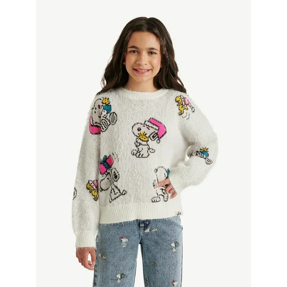 Justice x Snoopy Girls Collab Sweater, Sizes XS - XLP | Walmart (US)