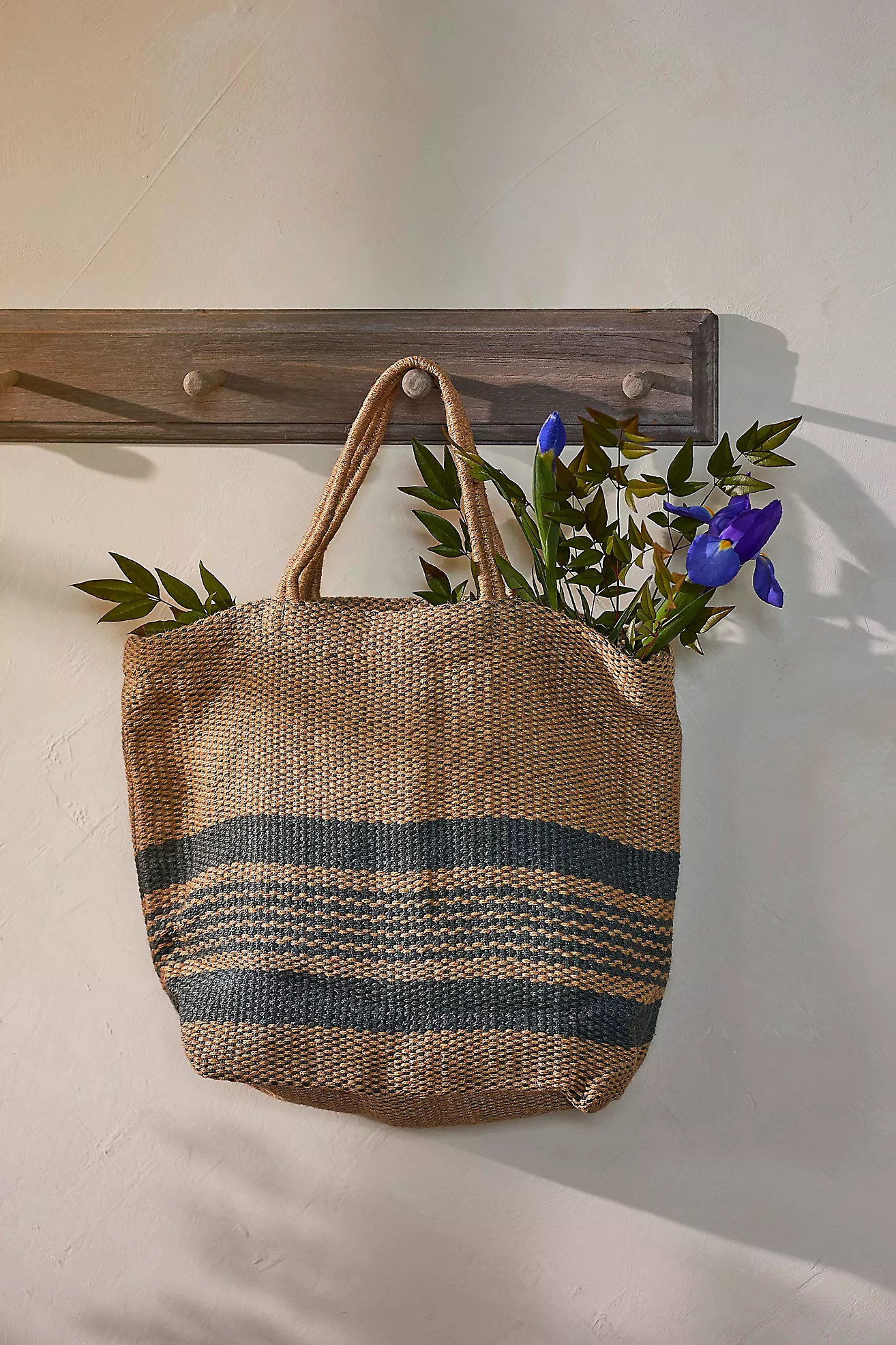 Blue Stripe Jute Tote | Terrain