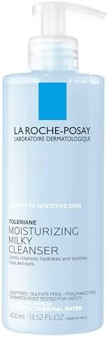 La Roche-Posay Toleriane Moisturizing Milky Cleanser, Gentle Face Cleanser with Glycerin for Dry,... | Amazon (US)