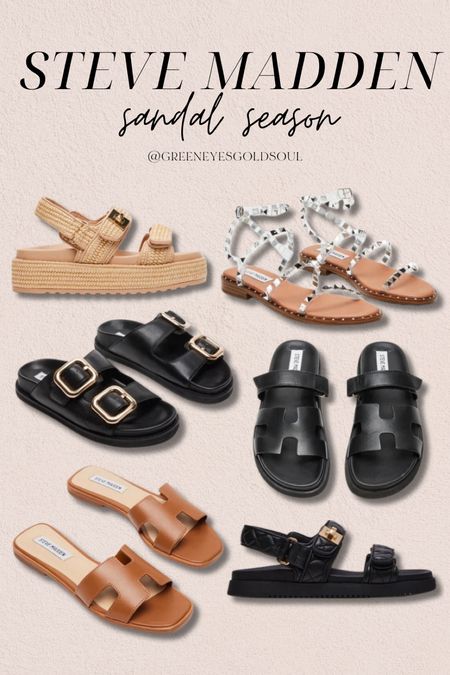 Steve Madden sandal season! 💛 
Shoes, sandals, summer, spring, slip on, platform sandals 

#LTKFindsUnder100 #LTKU #LTKShoeCrush