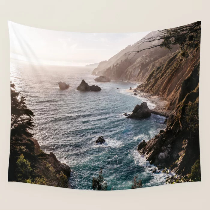 Big Sur Coast Wall Tapestry by Eastlyn & Joshua | Society6